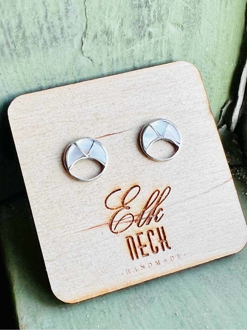 Handmade Mexican Sterling Silver Geometric Stud Earrings